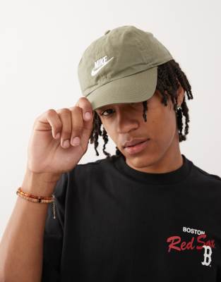 Nike Club cap in khaki - view 1