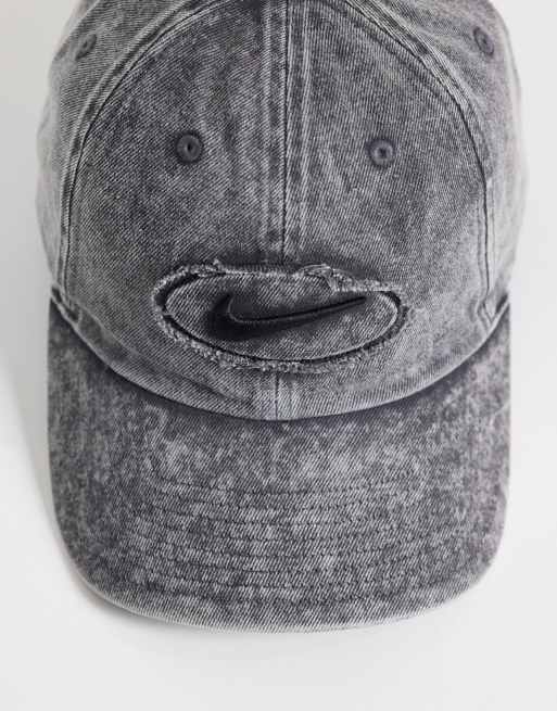 Nike - Club - Cappellino in denim grigio con toppa , 3 di 3