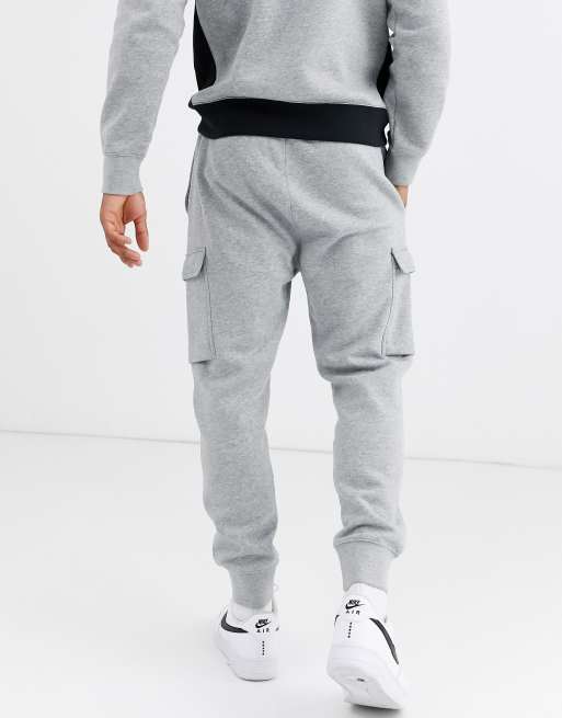 Grey nike cargo sales tracksuit