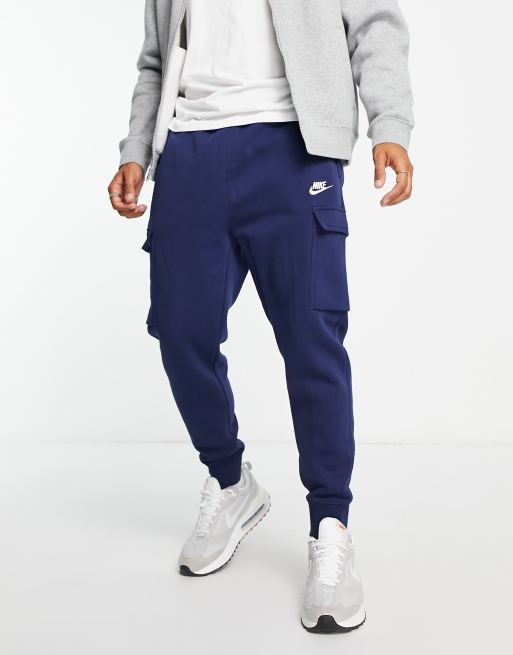 Nike navy cargo joggers sale