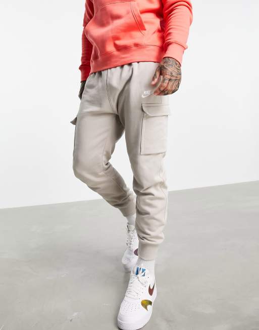 Nike Club cargo joggers in stone ASOS