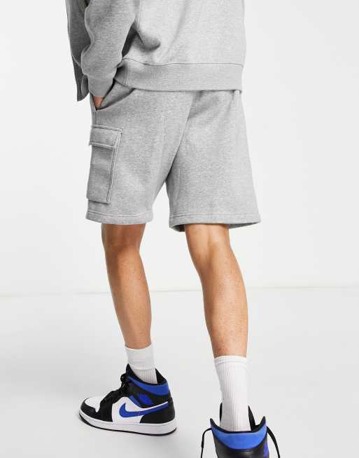 Nike jersey shorts grey sale