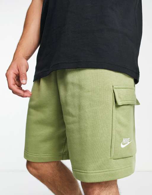 Nike Club cargo short in khaki green