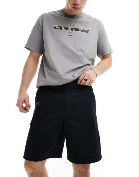 Nike Club - Cargoshort van geweven stof in zwart - view 1