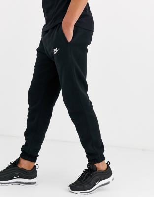 nike cuffed joggers black