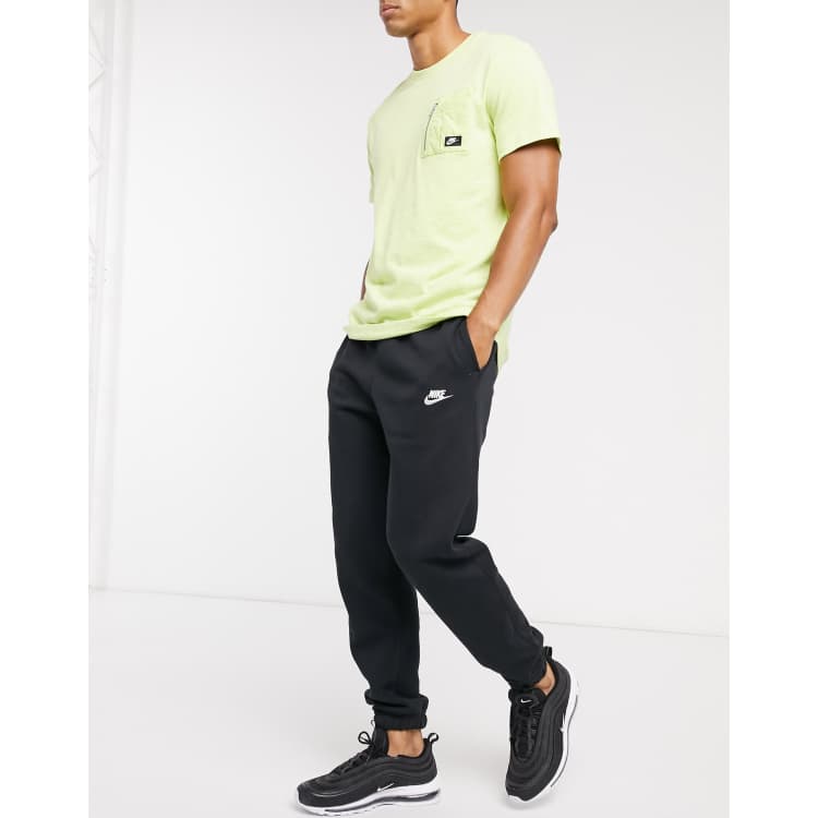 Nike black shop cuffed joggers