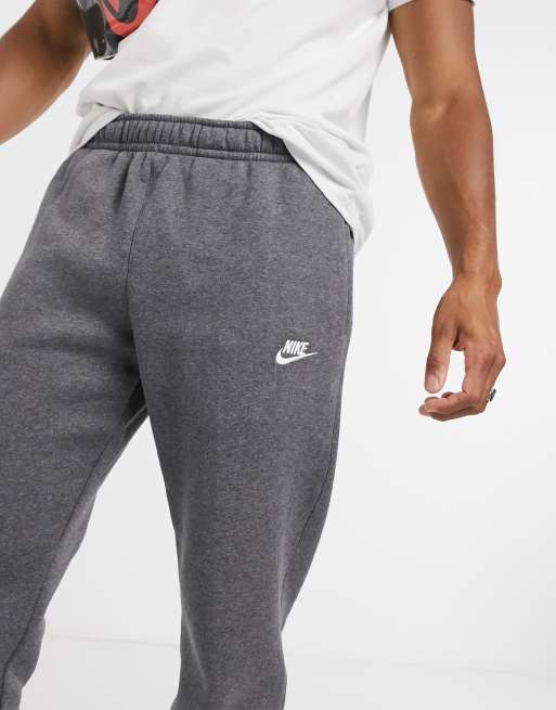 Dark grey nike fleece joggers new arrivals