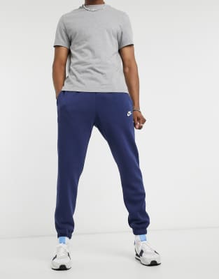 nike navy cuffed joggers