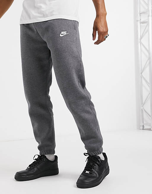 Nike Club fit cuffed sweatpants dark gray - | ASOS
