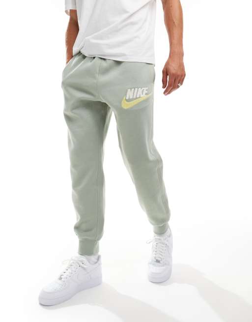 Nike Club Chenile Futura logo sweatpants in khaki ASOS