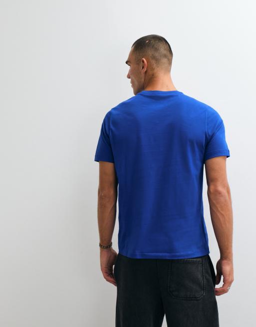 Nike Club chest logo t-shirt in blue, 3 of 5