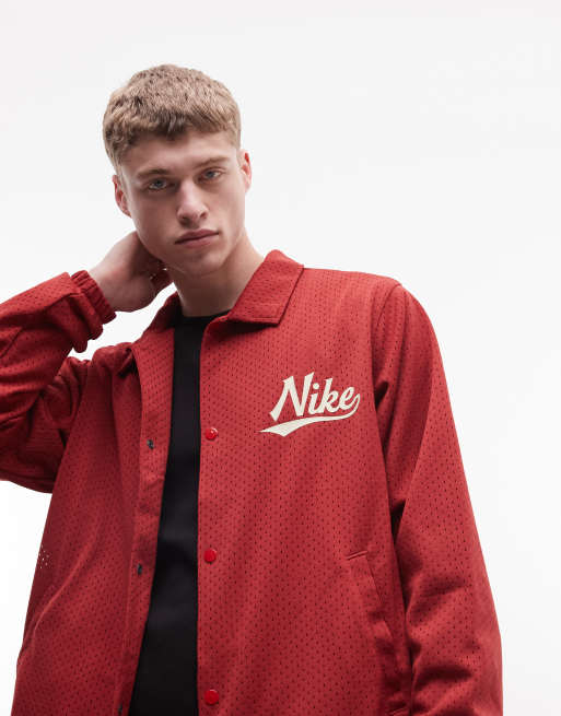 Nike Club Coaches jacket in red, 2 of 5