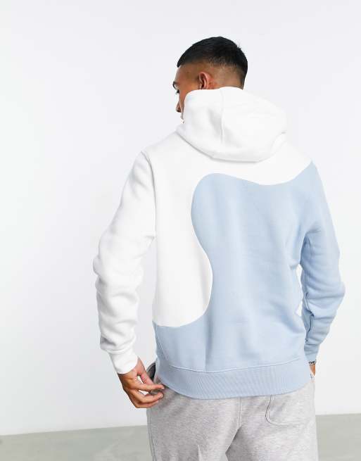 Nike Club Color Clash hoodie in blue/white ASOS
