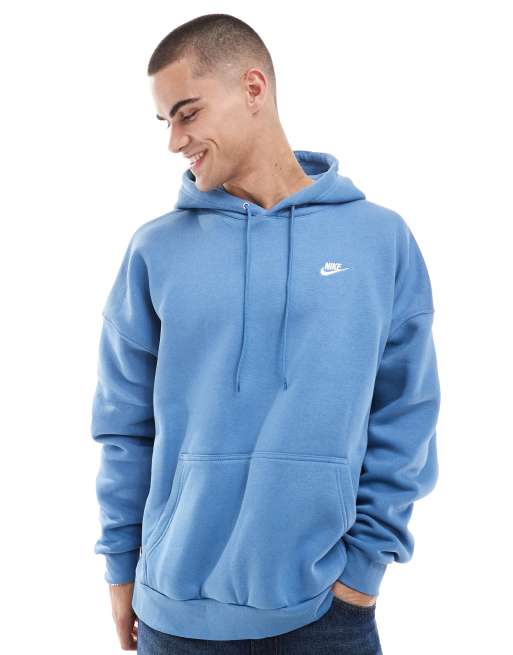 Nike Club crew hoodie in light blue