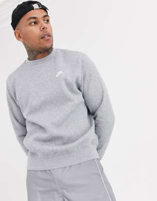 nike gray crew neck