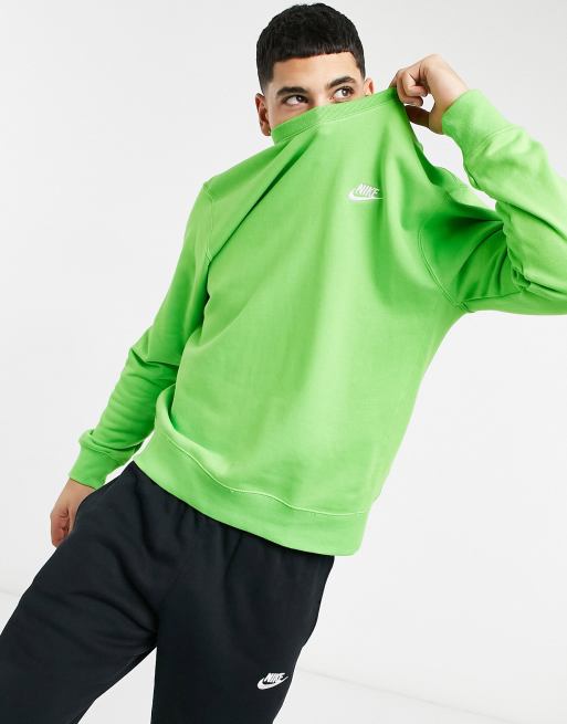 Nike Club crew neck sweat in green