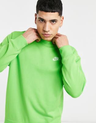 nike club sweatshirt green