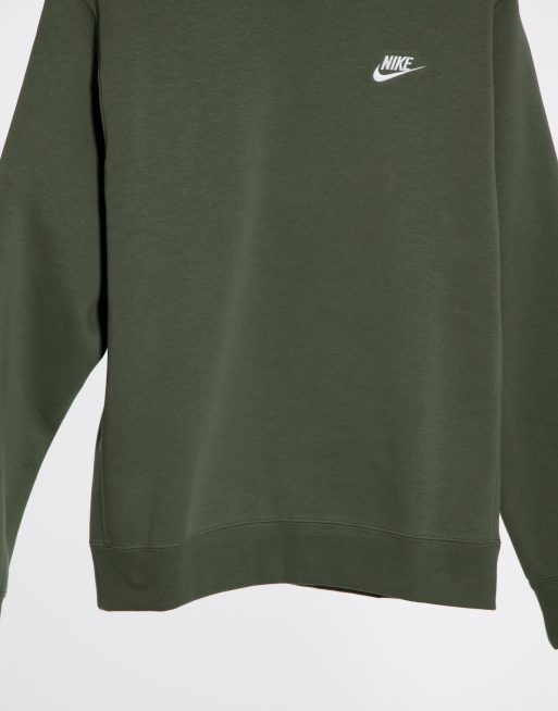 Nike Club crew neck sweat in khaki