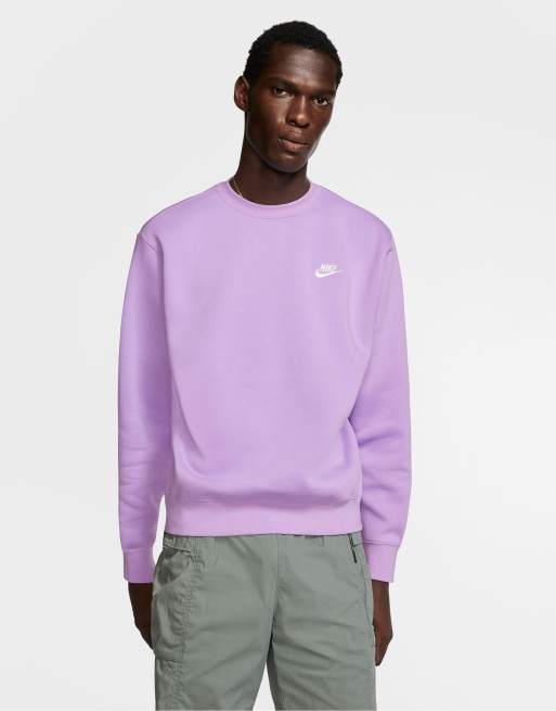 Nike Club crew neck sweat in lilac