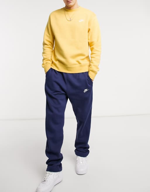 Nike Club crew neck sweat in mustard