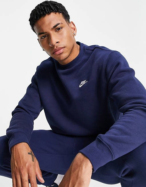 Men's Black Nike Sweatshirt Life Style Sports, 46% OFF