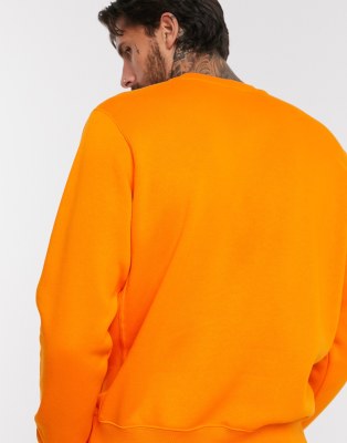 orange nike crew neck