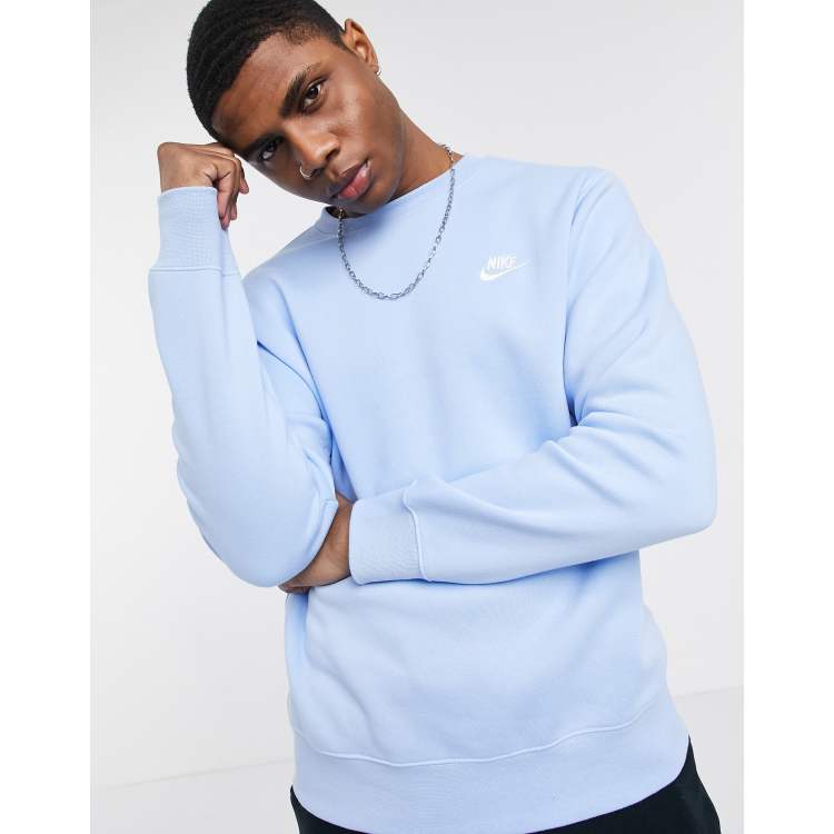 Nike Club crew neck sweat in pale blue