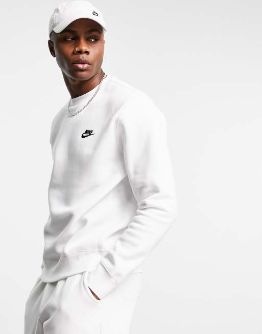 White nike best sale crewneck mens