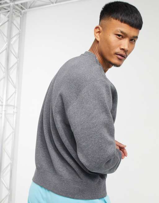 Dark gray cheap crewneck sweatshirt