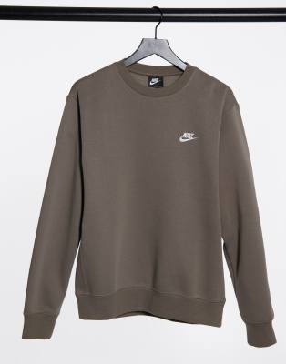 khaki nike sweatshirt