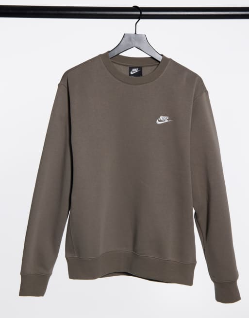 Nike khaki hot sale sweatshirt