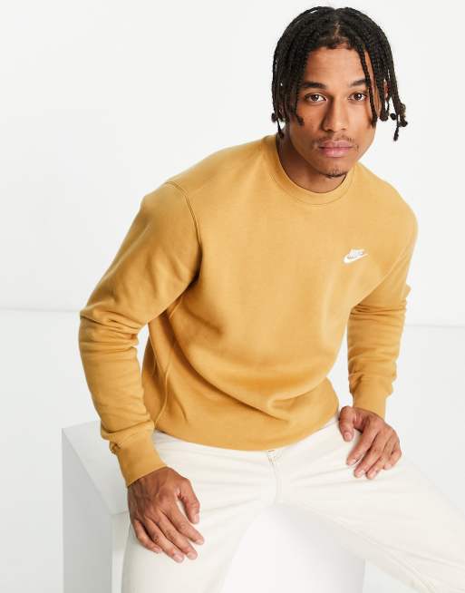 Gold crewneck sweatshirt sale