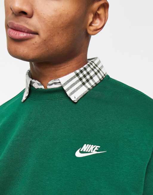 Nike crew neck with collared shirt new arrivals