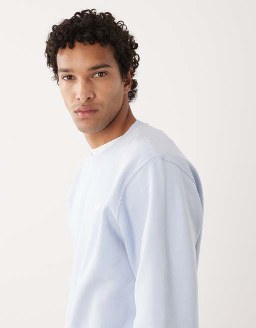 Nike Club crew neck sweatshirt in light blue , 2 of 5