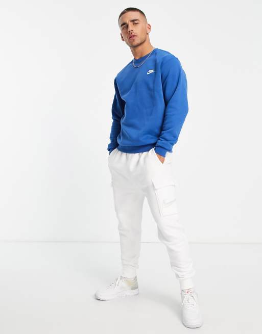 Nike foundation outlet crew sweatshirt blue