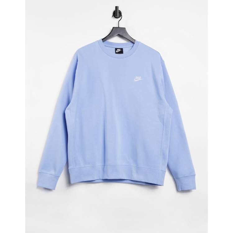 Nike Club crew neck sweatshirt in pale blue