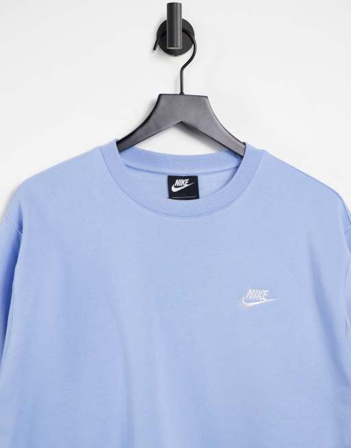 Nike club crew sweatshirt light blue new arrivals