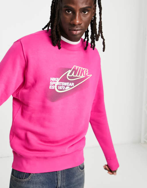 Nike club 2025 sweatshirt pink