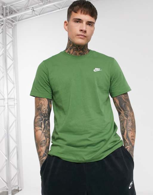 Nike Club crew neck t shirt in green