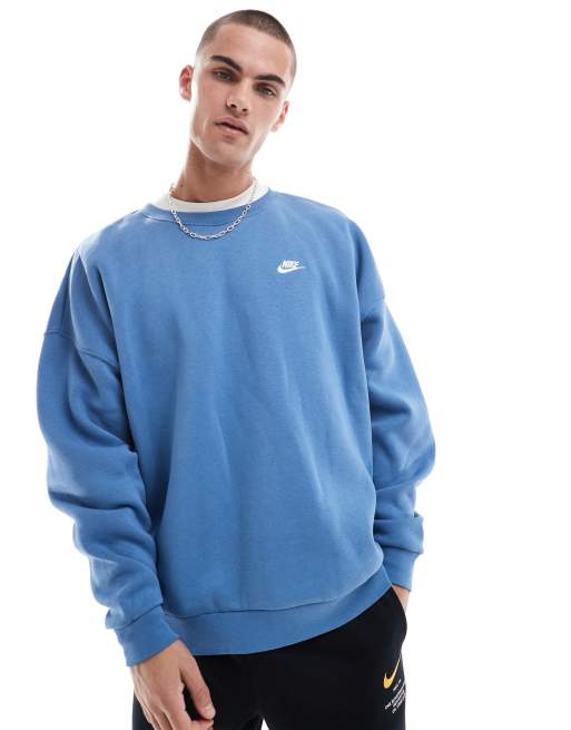 Nike Club crew sweatshirt in light blue