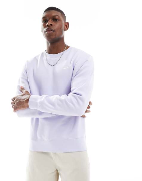 Nike Club crew sweatshirt in lilac - view 1