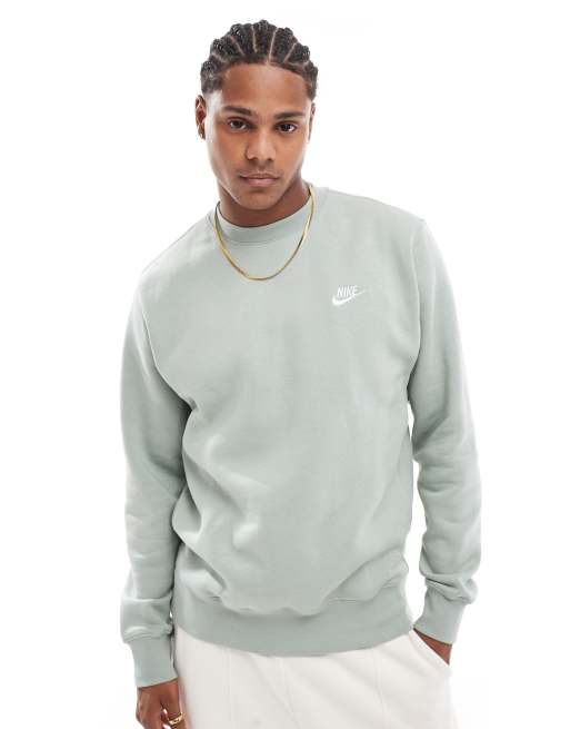 Nike Club crew sweatshirt in olive