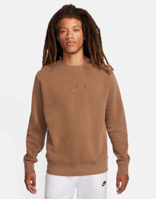 Nike Men's Sportswear Club Fleece Crew-neck Sweatshirt In Rugged