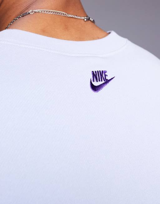 Nike Club crewneck oversized sweatshirt in lilac | ASOS