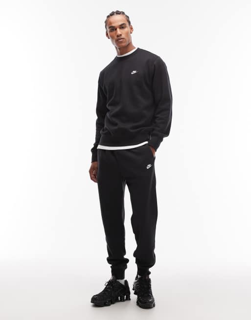 Nike Club Crewneck Sweatshirt In Black , 2 of 5