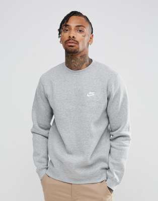 Nike Club crewneck sweatshirt in gray 