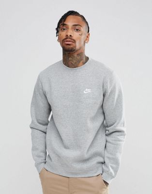 Nike Club Crewneck Sweatshirt In Gray 