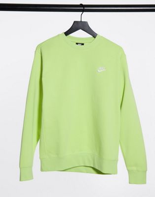 neon green nike sweatshirt