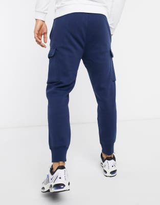 nike cargo joggers blue