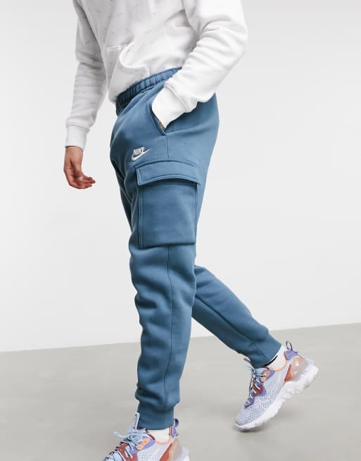 nike sweatpants light blue